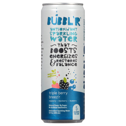 BUBBL'R Antioxidant Sparkling Water - triple berry breez’r - 12 fl oz