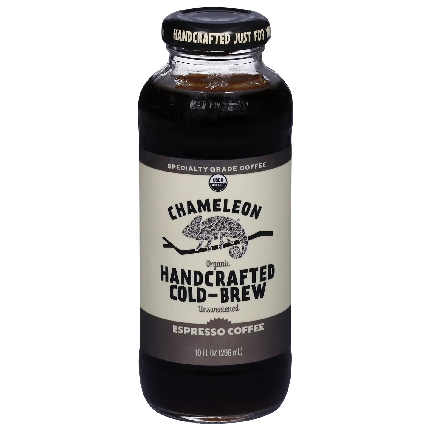 Chameleon Organic Unsweetened Handcrafted Cold-Brew Espresso Coffee 10 fl oz