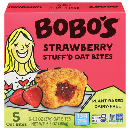Bobo's Stuff'd Strawberry Oat 5 - 1.3 oz Bites
