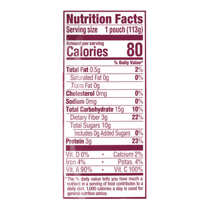 Happy Tot Organics Fiber & Protein Stage 4 Organic Pears, Raspberries, Carrots & Butternut Squash Pouch 4 oz UNIT