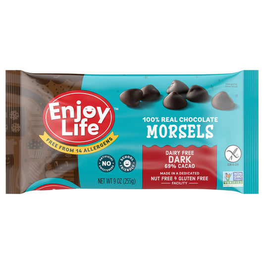 Enjoy Life Baking Chocolate Dark Chocolate Morsels, 9 oz Bag
