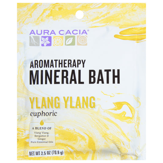 Aura Cacia Euphoric Ylang Ylang Aromatherapy Mineral Bath 2.5 oz