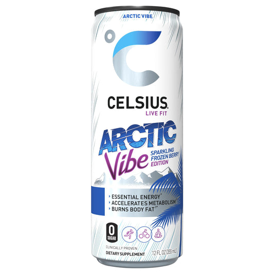 Celsius Energy Drink Sparkling Artic Vibe 12 Fl Oz
