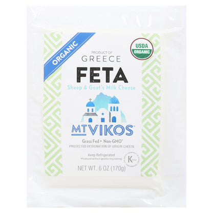 Mt Vikos Organic Sheep & Goat's Milk Feta Cheese 6 oz