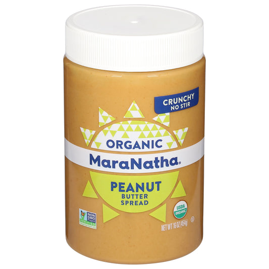 MaraNatha Organic Crunchy No Stir Peanut Butter Spread 16 oz