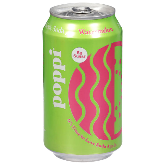 Poppi Watermelon Prebiotic Soda 12 fl oz