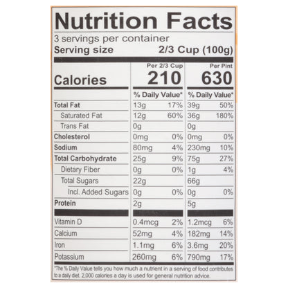 Fronen Dairy Free Salted Caramel Swirl Frozen Dessert 1 pt