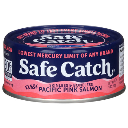 Safe Catch Wild Skinless & Boneless Pacific Pink Salmon 5 oz