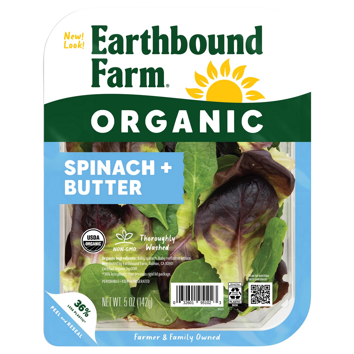 Earthbound Farm Organic Spinach + Butter 5 oz