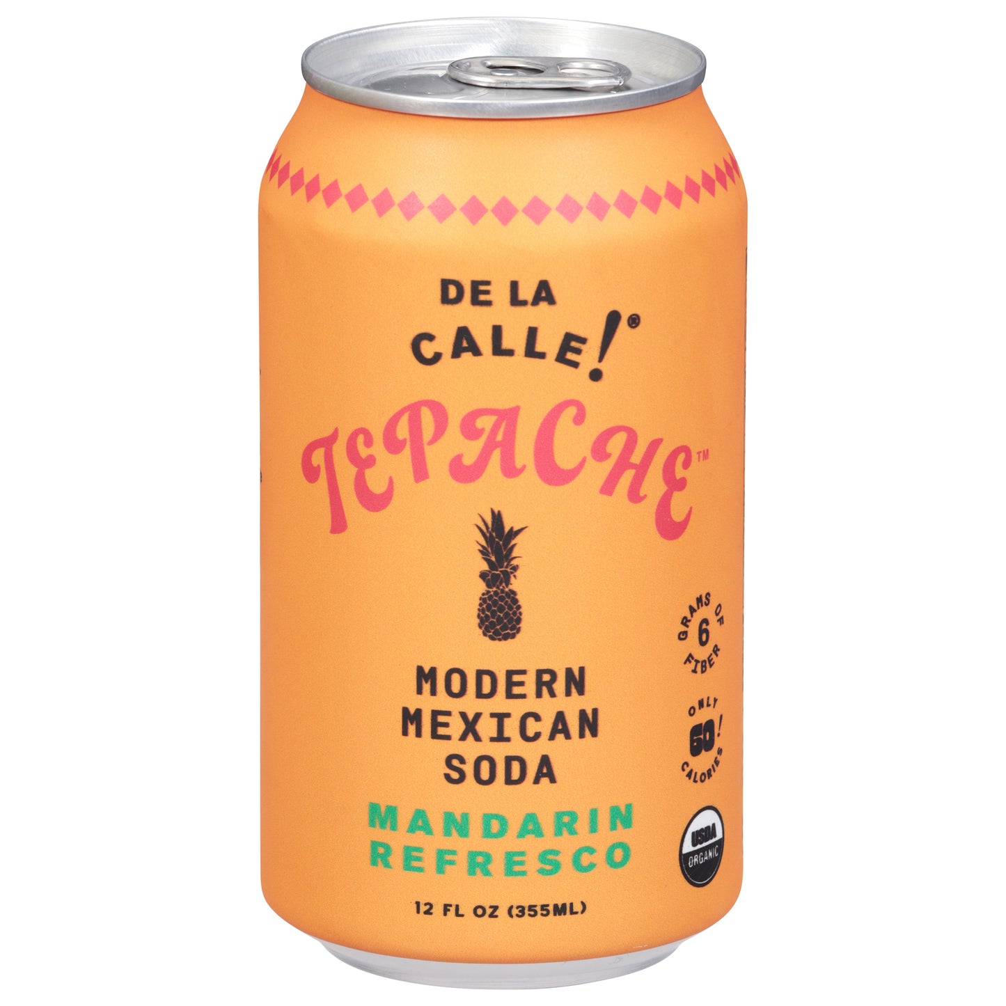 De La Calle! Modern Mexican Mandarin Refresco Soda 12 fl oz