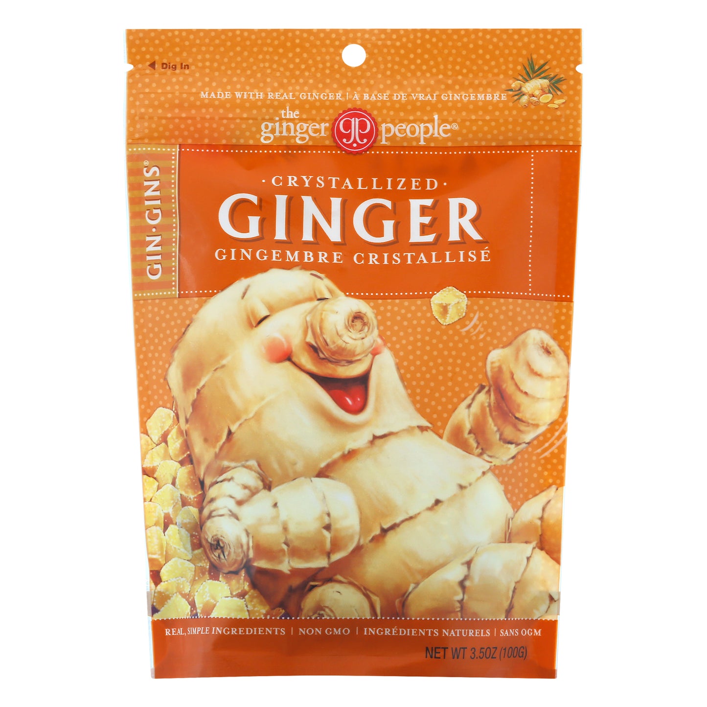 The Ginger People Gin Gins Crystallized Ginger 3.5 oz