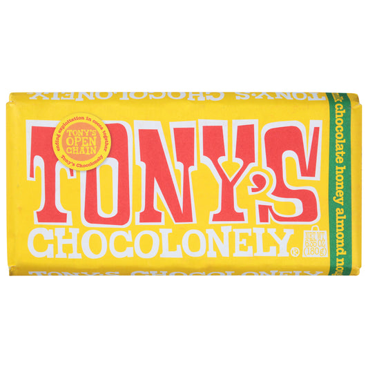 Tony's Chocolonely Honey Almond Nougat Milk Chocolate 6.35 oz