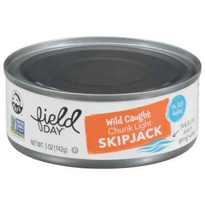 Field Day No Salt Added Wild Caught Chunk Light Skipjack 5 oz