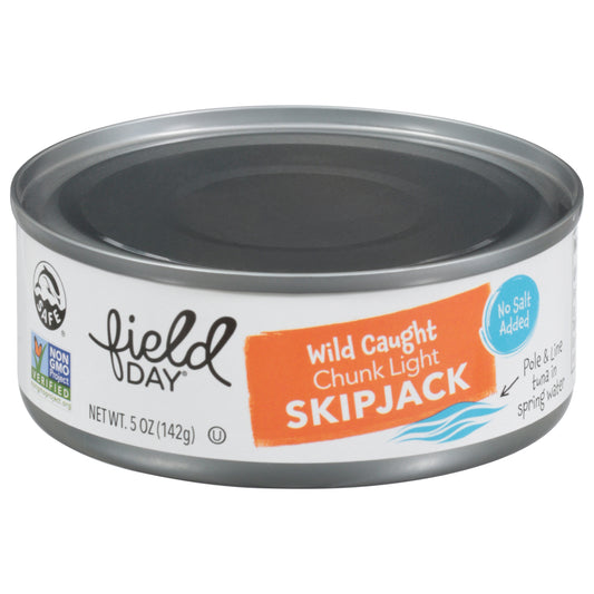 Field Day No Salt Added Wild Caught Chunk Light Skipjack 5 oz