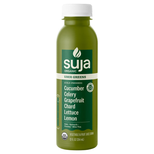 Suja Organic Uber Greens Cold Pressed Juice Drink, 12 fl oz Bottle