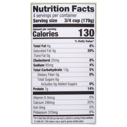 Green Valley Lactose Free Organic Plain Yogurt 24 oz