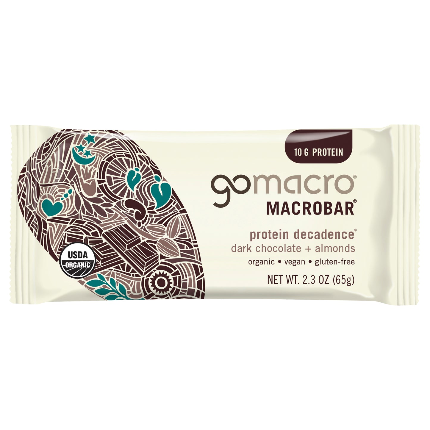 GoMacro Dark Chocolate + Almonds MacroBar