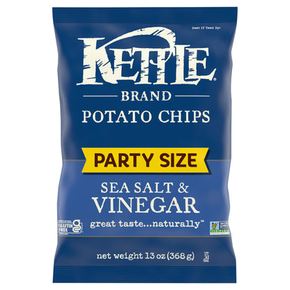 Kettle Brand Sea Salt & Vinegar Potato Chips Party Size 13 oz