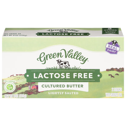 Green Valley Lactose Free Lightly Salted Cultured Butter 2 ea