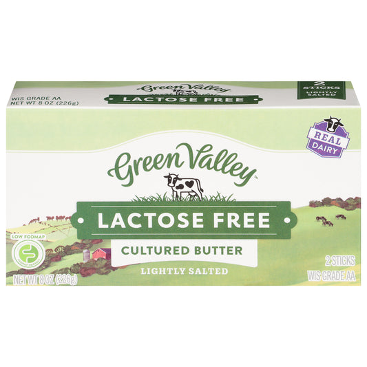 Green Valley Lactose Free Lightly Salted Cultured Butter 2 ea