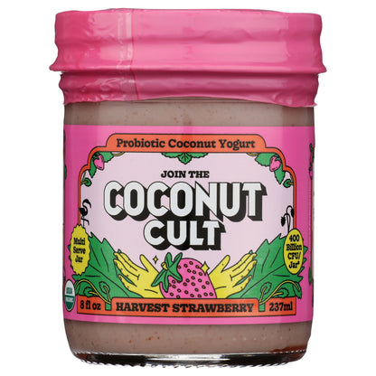 8oz Harvest Strawberry Probiotic Coconut Yogurt