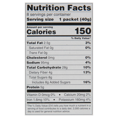 Field Day Instant Organic Maple Brown Sugar Oatmeal 8 - 1.41 oz Packets