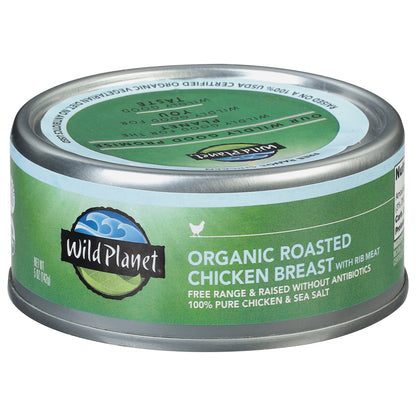 Wild Planet Roasted Organic Chicken Breast with Rib Meat 5 oz