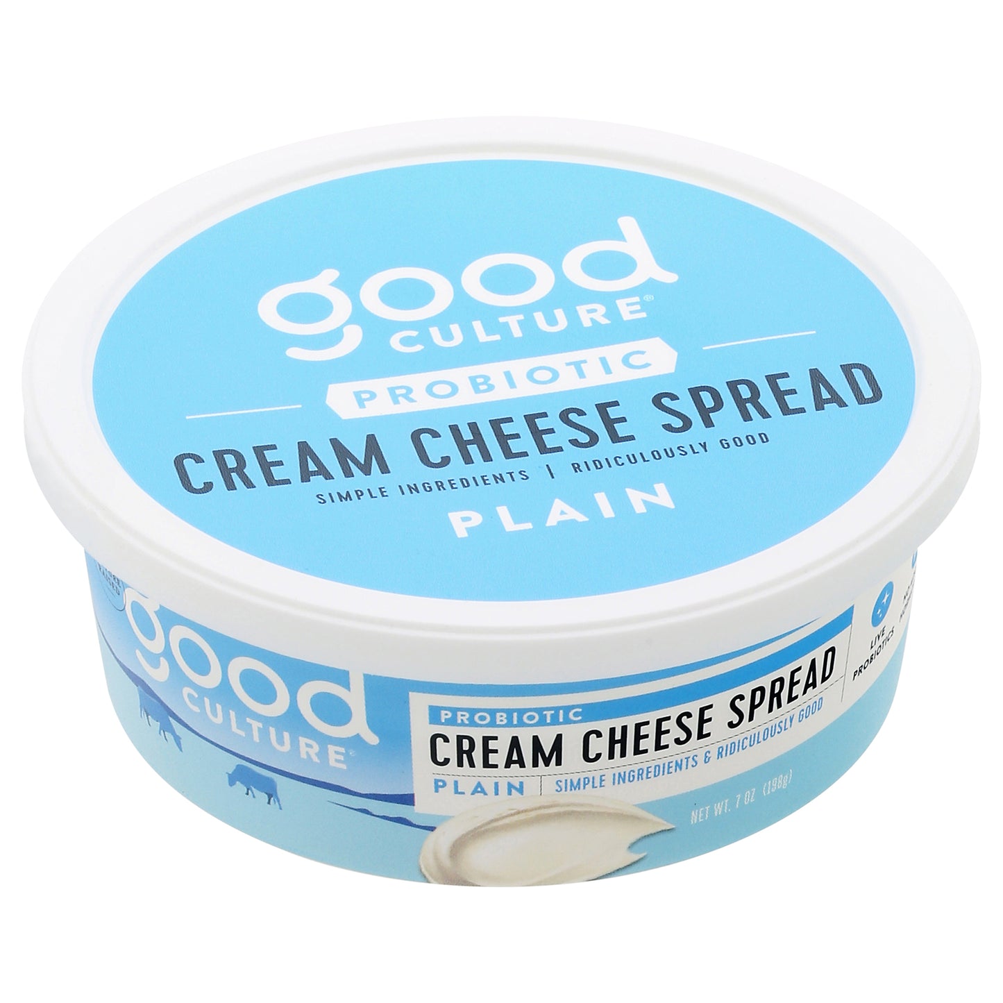Good Culture Probiotic Plain Cream Cheese Spread 7 oz