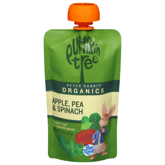 Pumpkin Tree Peter Rabbit Organics Organic Apple, Pea & Spinach Fruit & Vegetable Puree 4.4 oz