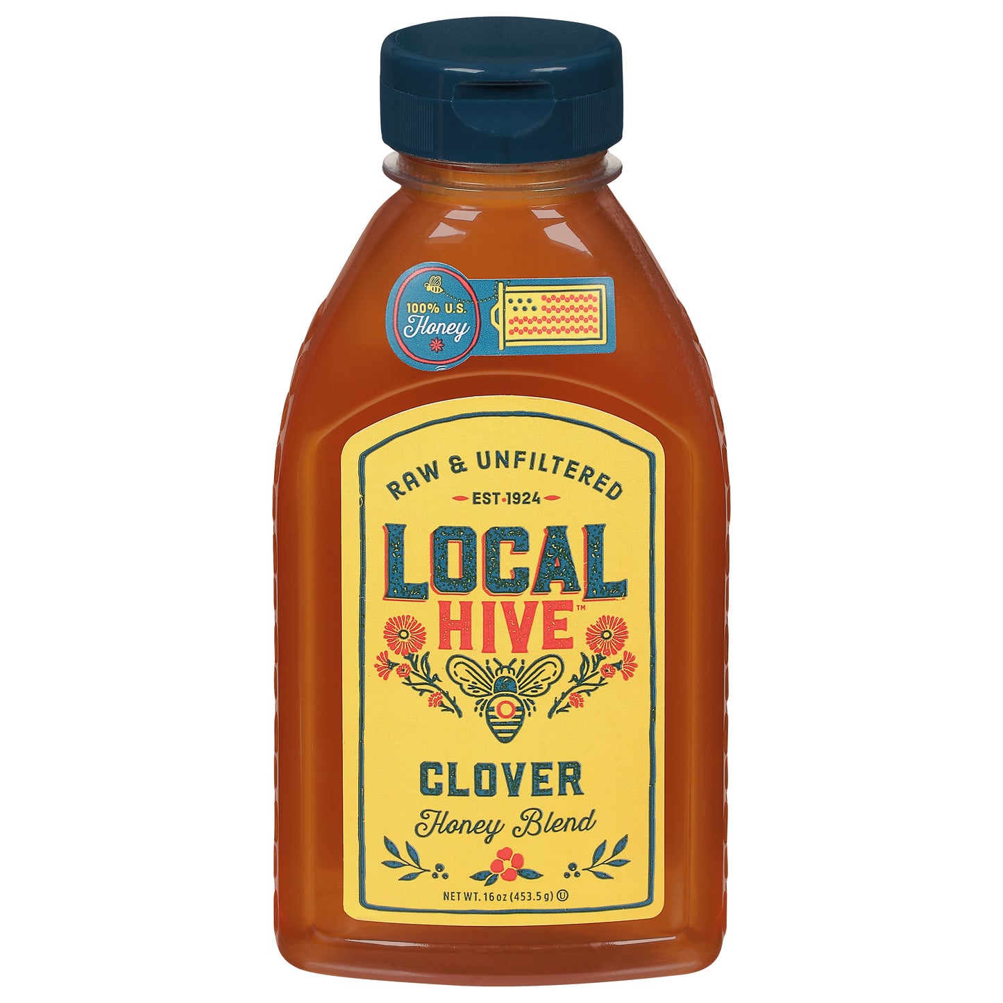 Local Hive Raw & Unfiltered Clover Honey Blend 16 oz