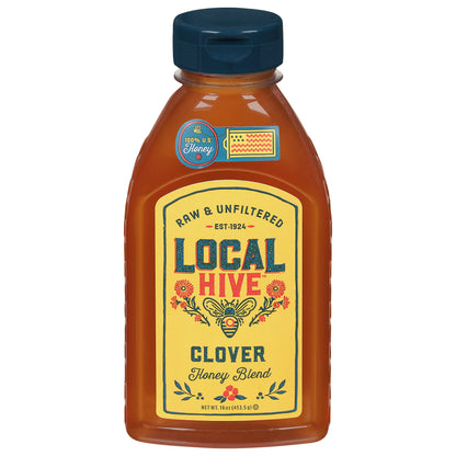 Local Hive Raw & Unfiltered Clover Honey Blend 16 oz