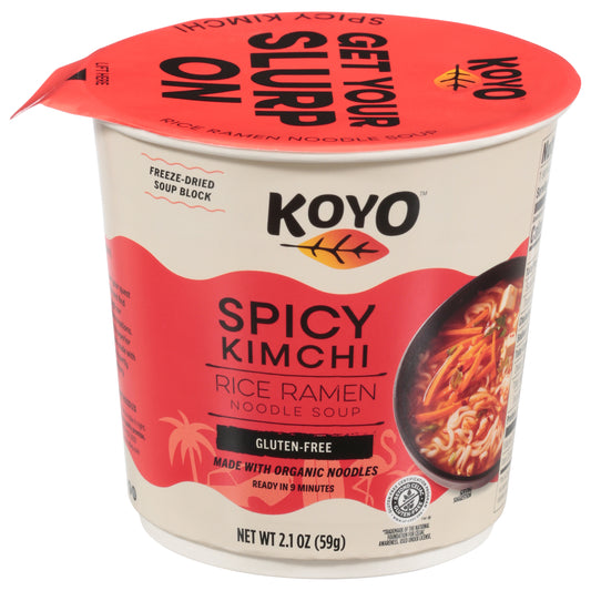 Koyo Rice Ramen Spicy Kimchi Noodle Soup 2.1 oz