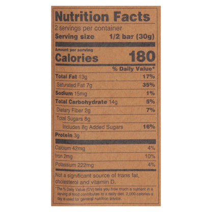 Hu Organic 70% Cacao Cashew Butter + Orange Vanilla Dark Chocolate 2.1 oz