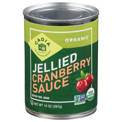 Cadia Organic Jellied Cranberry Cranberry Sauce 14 oz