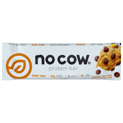 No Cow Peanut Butter Chocolate Chip Protein Bar 2.12 oz