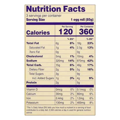 Feel Good Foods Vegetable Egg Rolls 9 oz