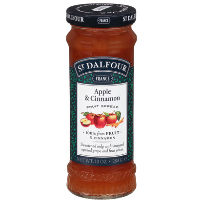 St Dalfour Apple & Cinnamon Fruit Spread 10 oz