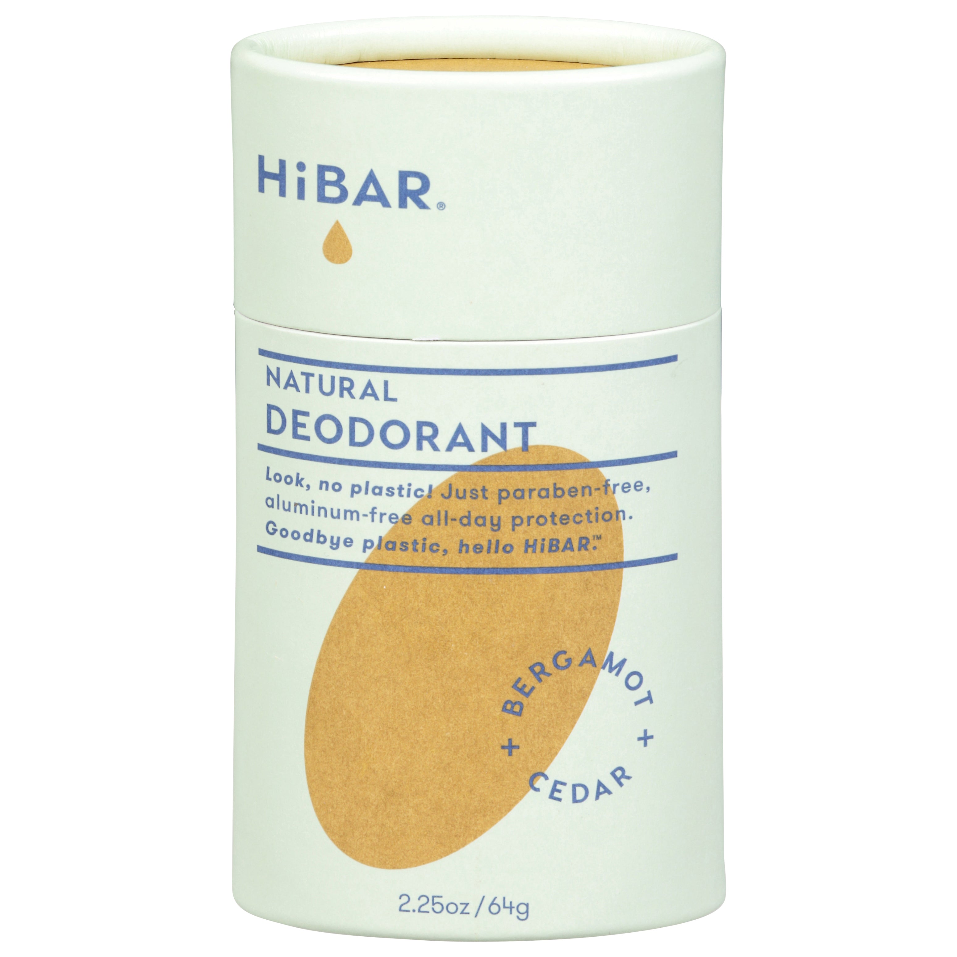 HiBar Natural Bergamot + Cedar Deodorant 2.25 oz – Hudson Grocery Co-Op
