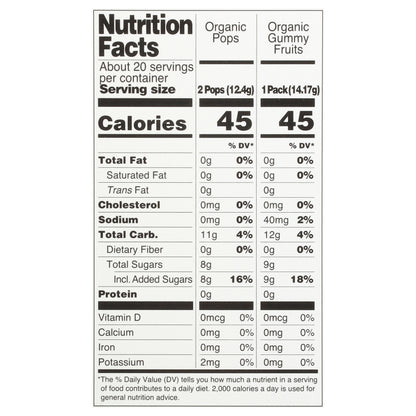 YumEarth Organic Pops & Gummy Fruits 9.4 oz