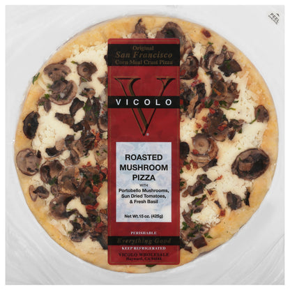 Vicolo Corn Meal Crust Roasted Mushroom Pizza 15 oz