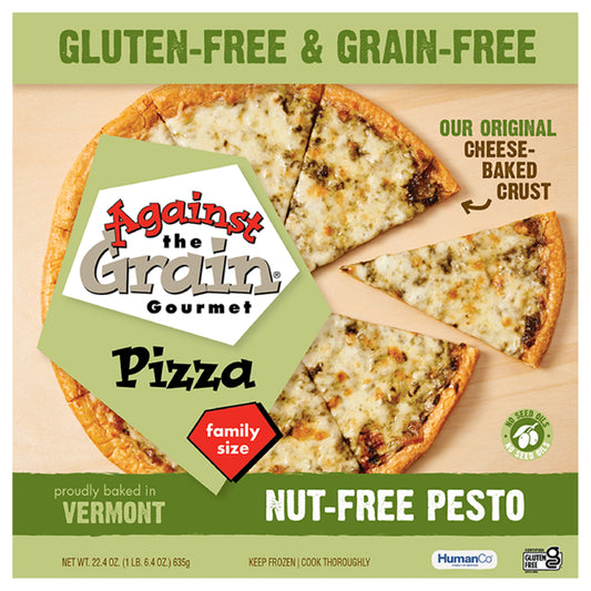 Against the Grain Gourmet Nut-Free Pesto Pizza Family Size 22.4 oz