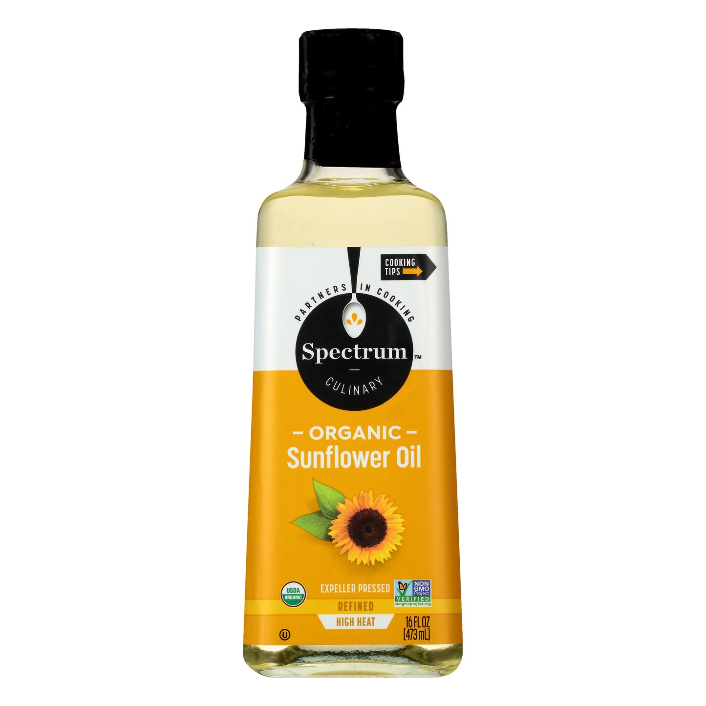 Spectrum Culinary™ Organic Sunflower Oil 16 fl. oz. Bottle