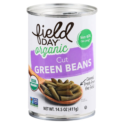 Field Day Cut Organic Green Beans 14.5 oz