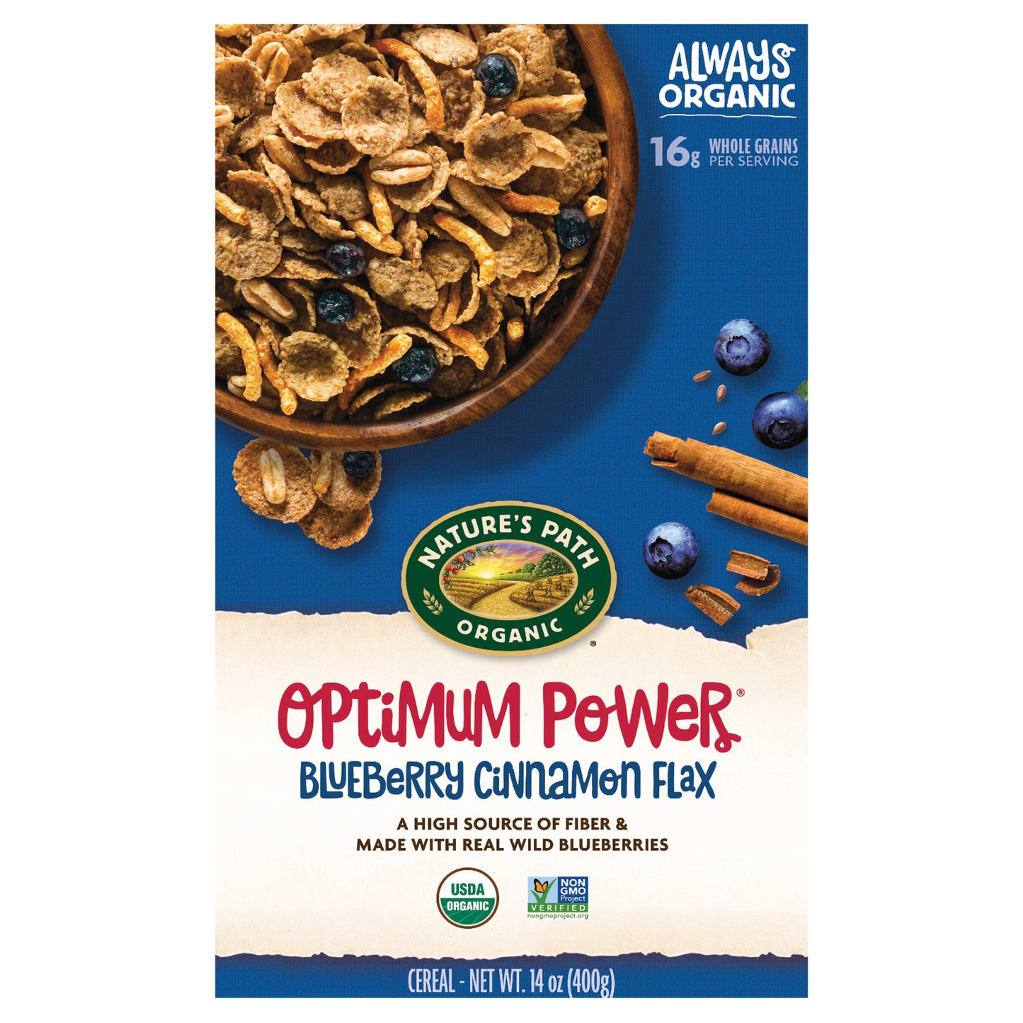 Nature's Path Organic Optimum Power Cereal 14oz Box