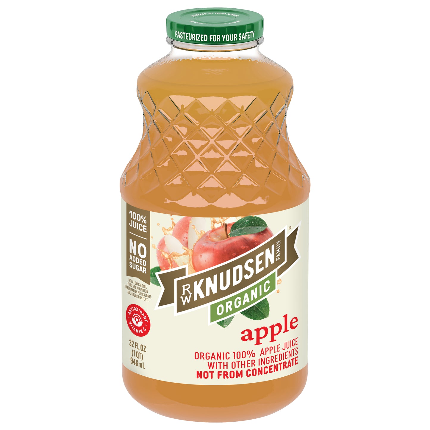 RW Knudsen Family Organic Apple 100% Juice 32 fl oz