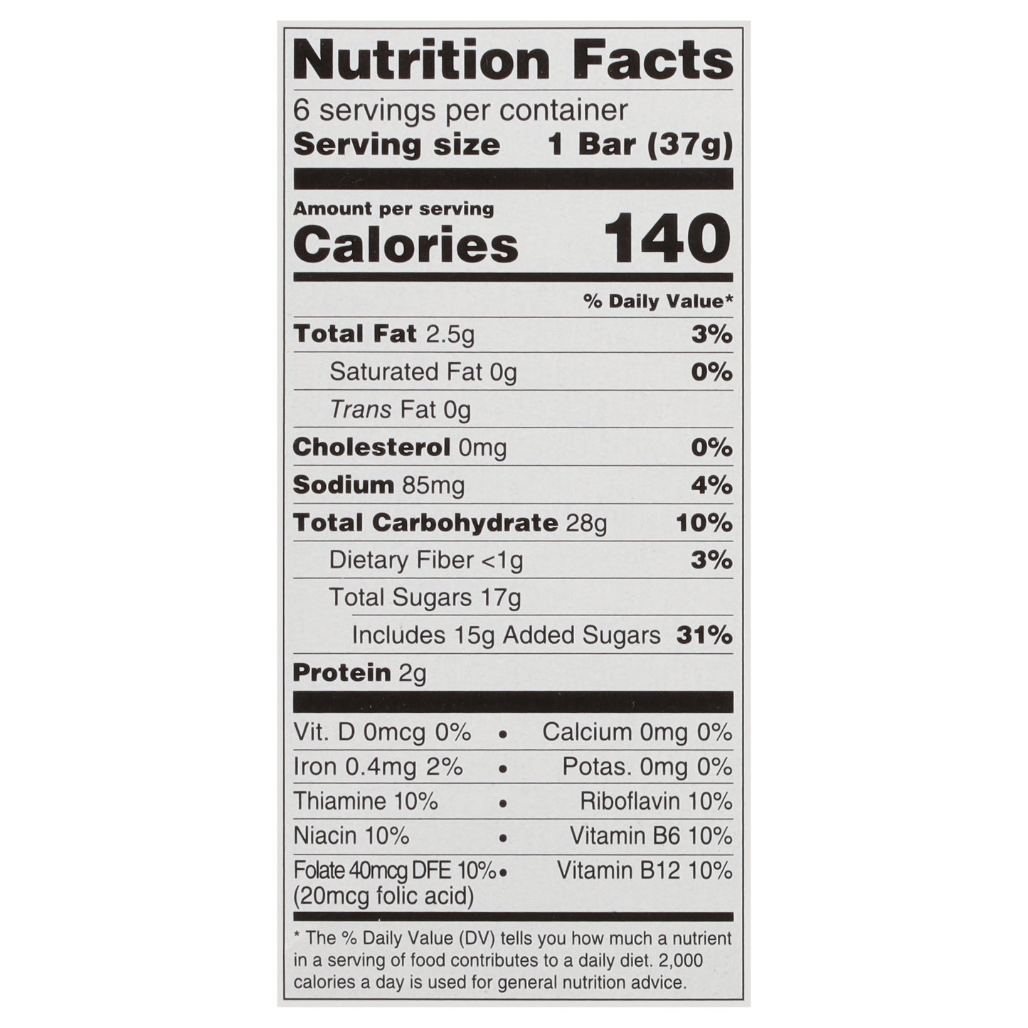 Field Day Fruit & Grain Blueberry Cereal Bars 6 - 1.3 oz Bars