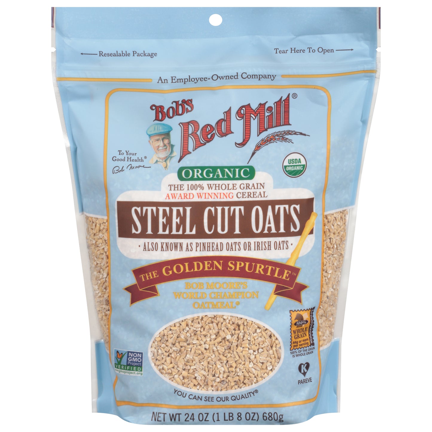 Bob's Red Mill Organic Steel Cut Oats 24 oz
