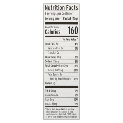 Purely Elizabeth Recipe No. 20 Classic Cinnamon Superfood Oatmeal with Prebiotic Fiber 6 - 1.52 oz Packets