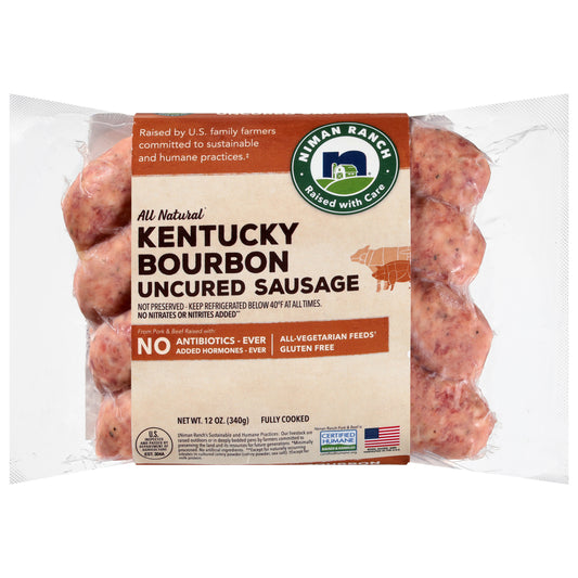 Niman Ranch All Natural Uncured Kentucky Bourbon Sausage 12 oz