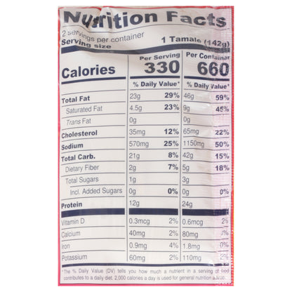 Tucson Tamale Unwrap Happiness Green Chile Pork & Cheese Tamales 2 ea